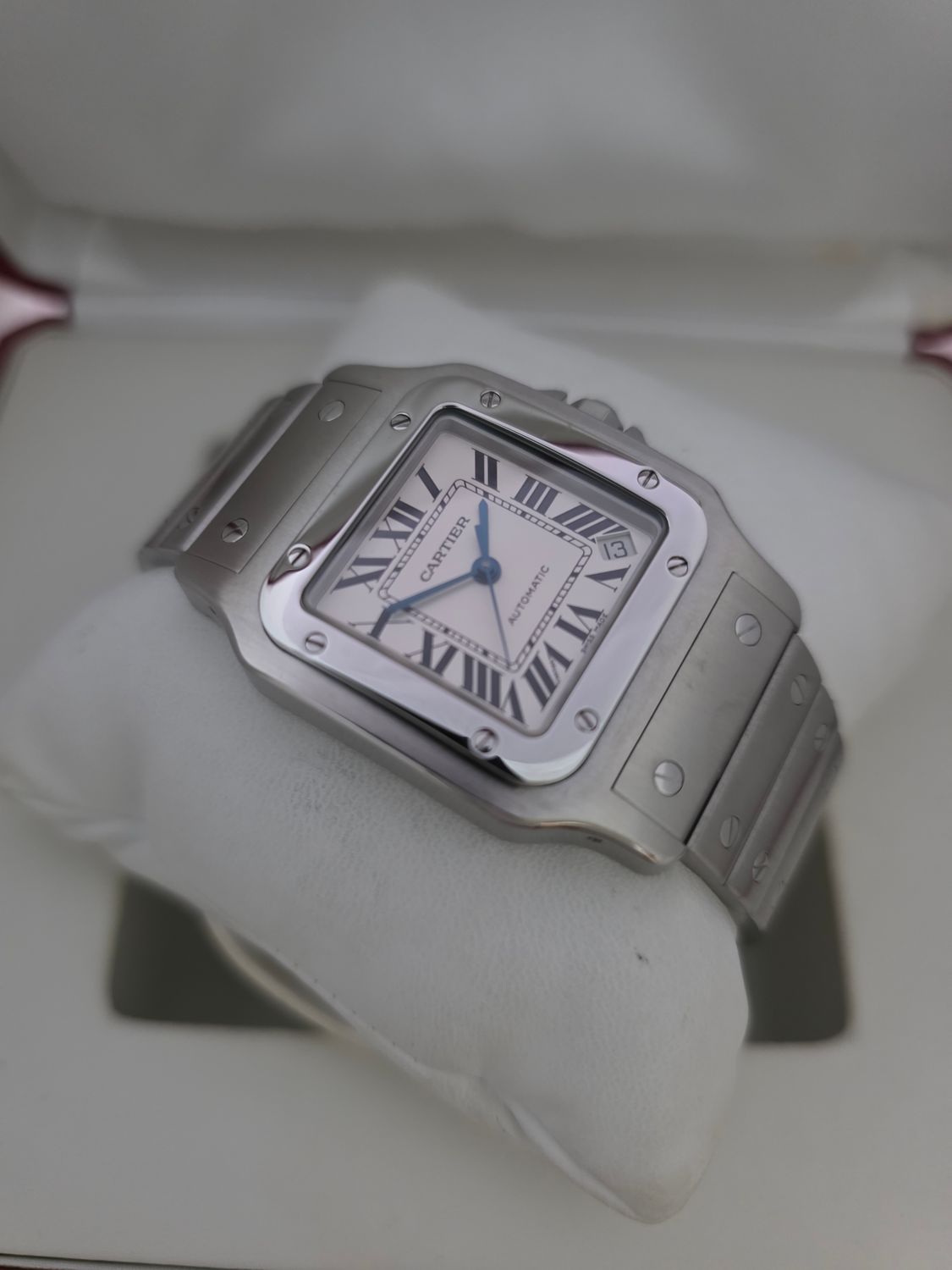 Cartier Santos Galbee XL W20098D6 2823 White Dial, Box &amp; Papers 2006