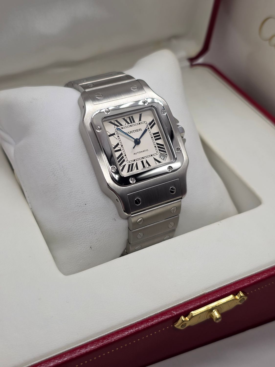 Cartier Santos Galbee XL W20098D6 2823 White Dial, Box &amp; Papers 2006
