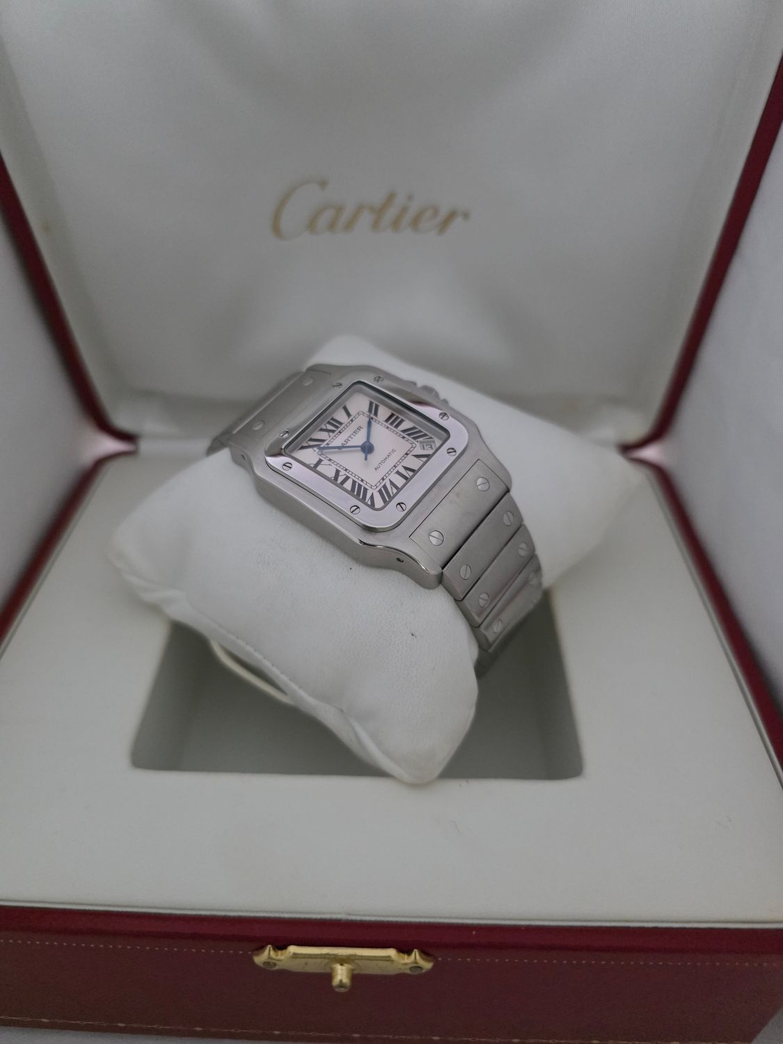 Cartier Santos Galbee XL W20098D6 2823 White Dial, Box &amp; Papers 2006