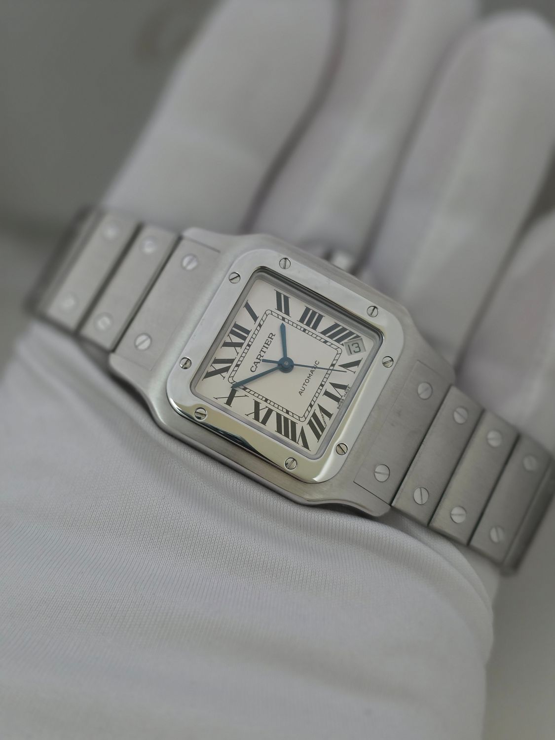 Cartier Santos Galbee XL W20098D6 2823 White Dial, Box &amp; Papers 2006