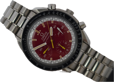 OMEGA Speedmaster Red Chrono Micheal Schumacher Watch, Full Set 1997 3510.12.00