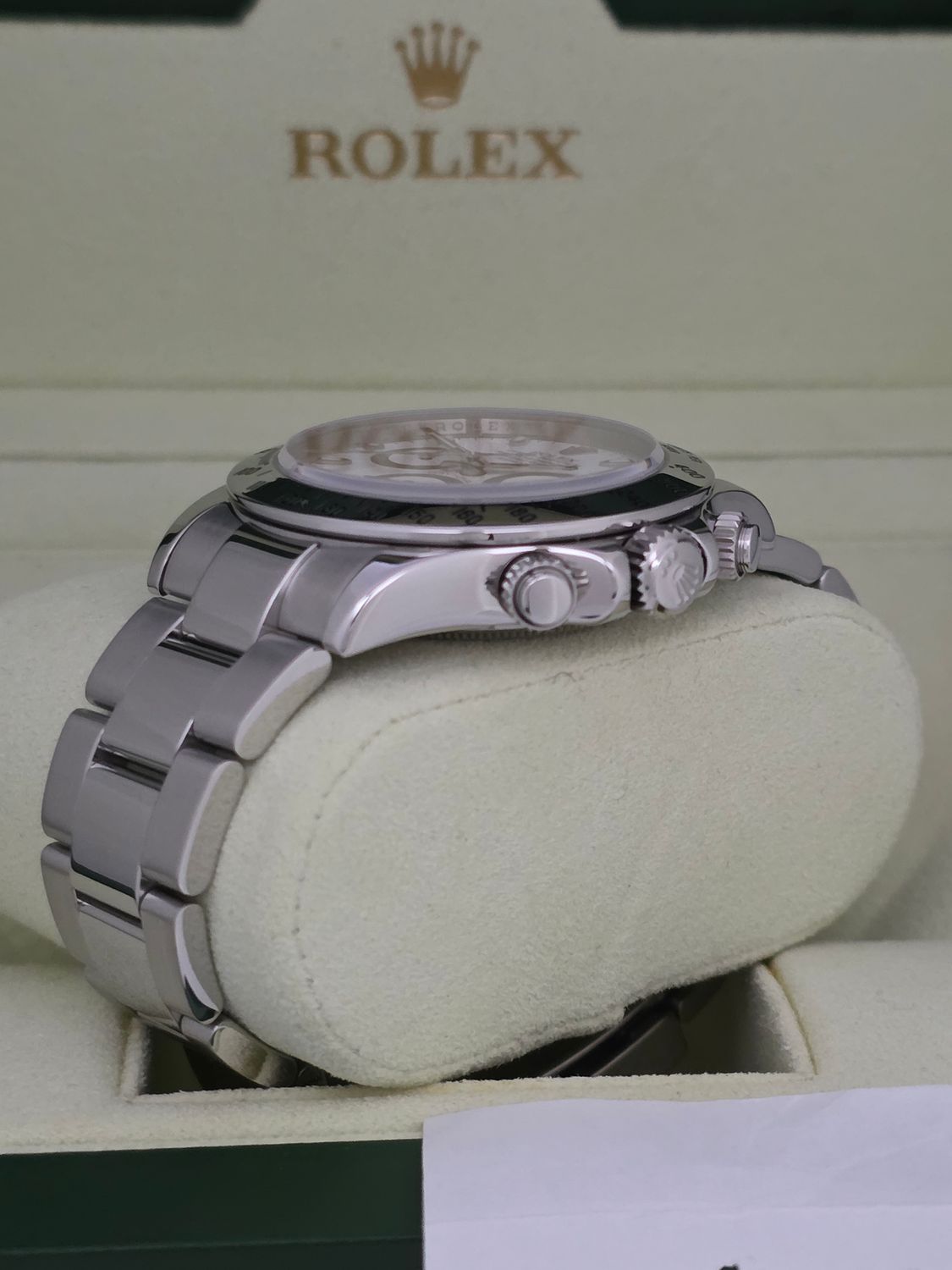 Rolex Daytona 116520 White Watch, 2023 Rolex Service, Superb Condition