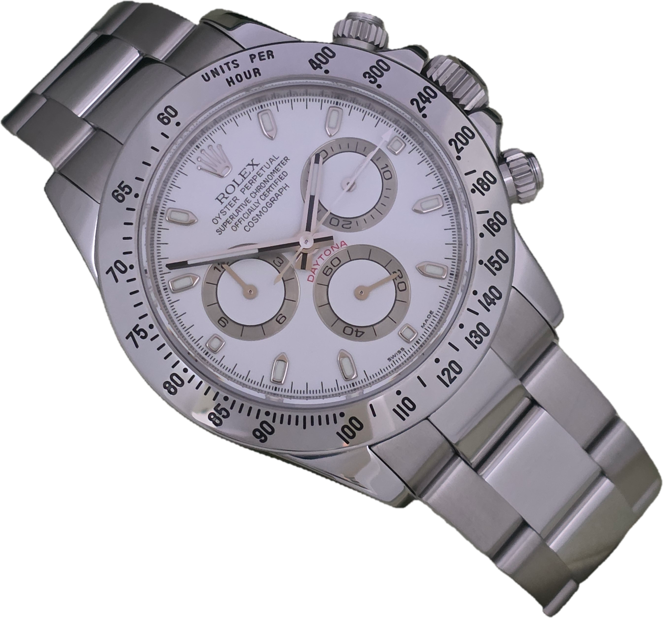 Rolex Daytona 116520 White Watch, 2023 Rolex Service, Superb Condition