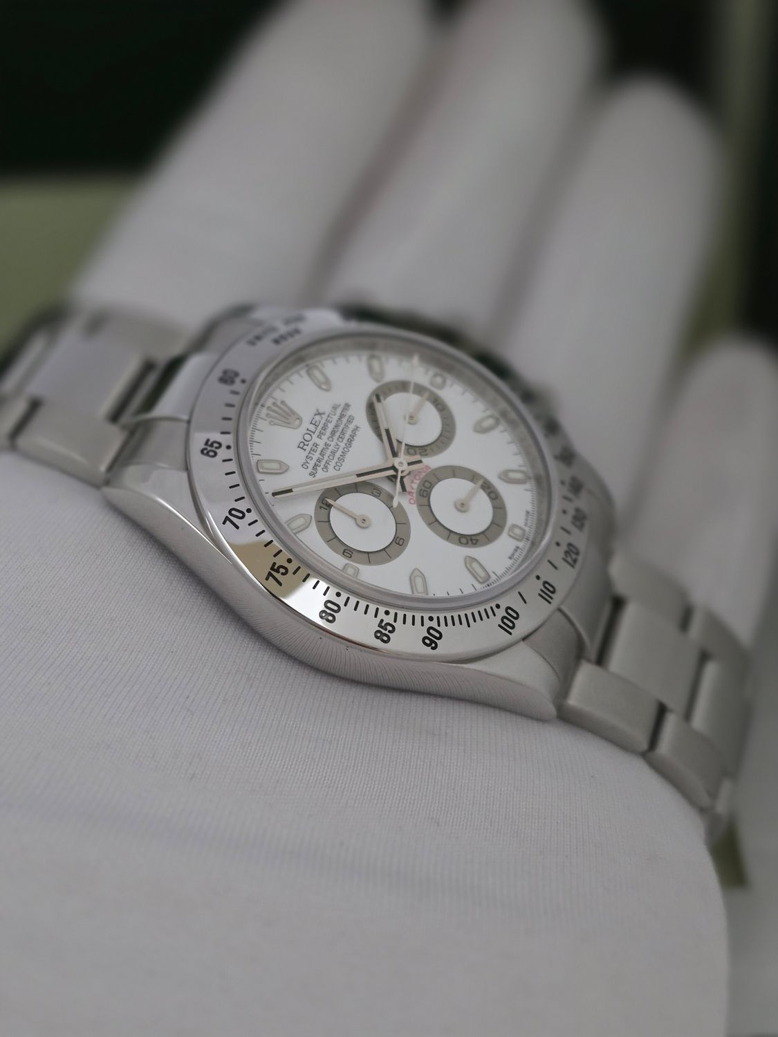 Rolex Daytona 116520 White Watch, 2023 Rolex Service, Superb Condition