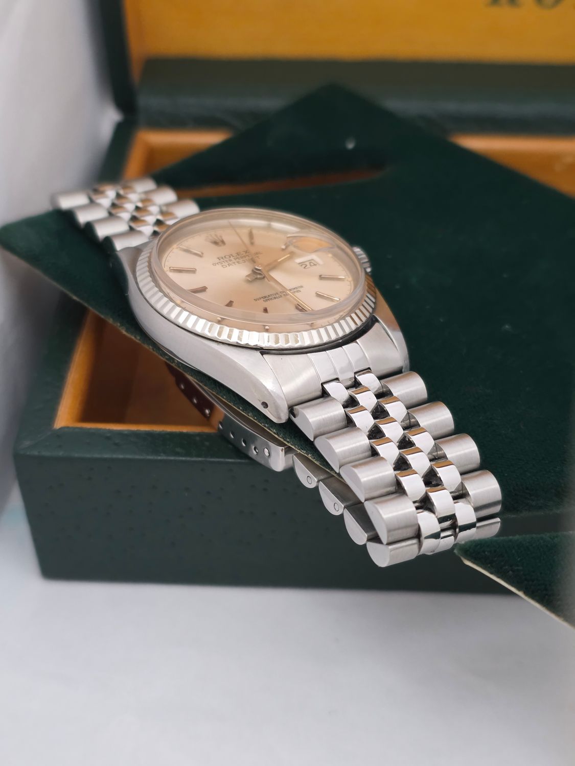 Rolex Datejust 16014 Silver Dial, 36mm 1980 Original Box &amp; Papers