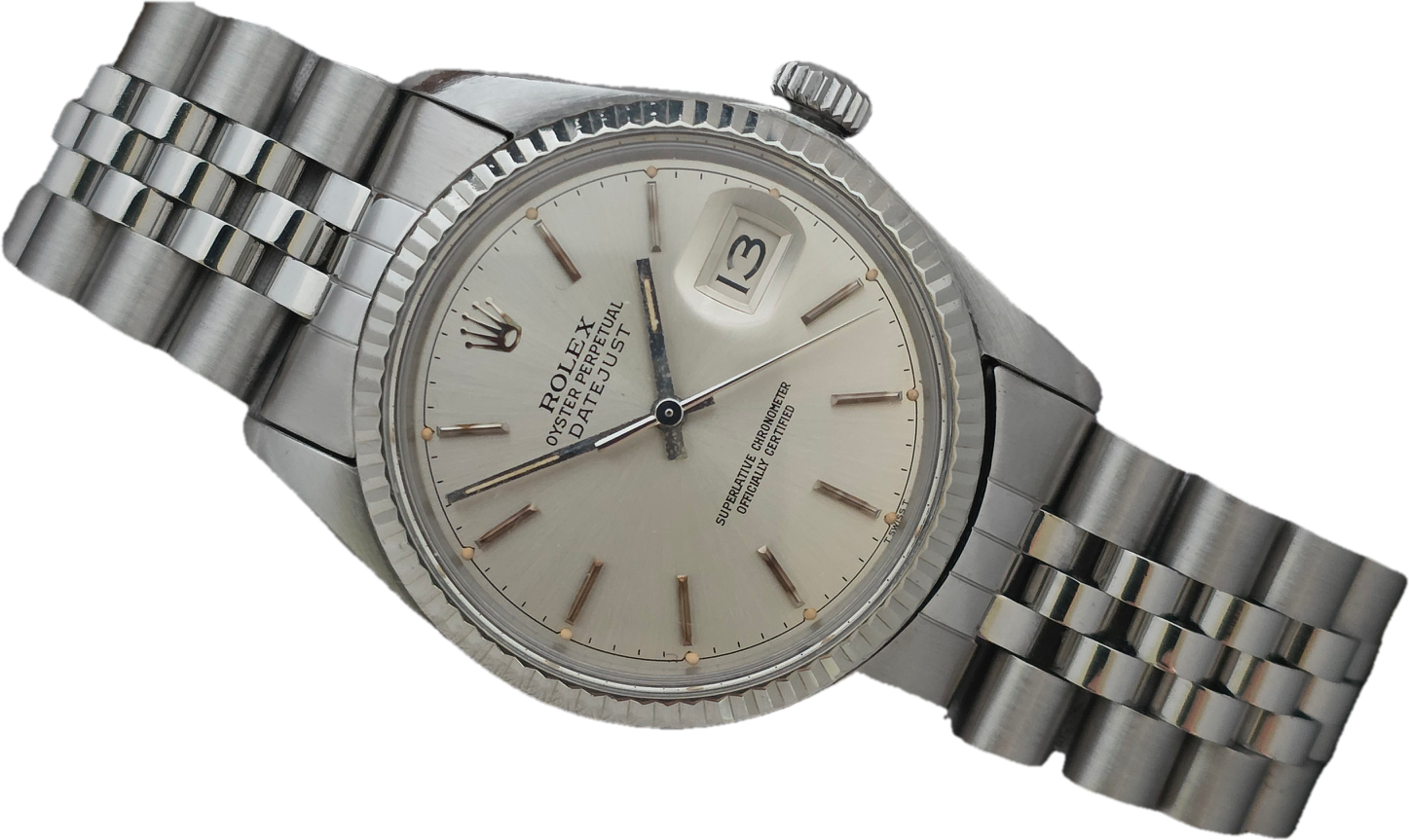 Rolex Datejust 16014 Silver Dial, 36mm 1980 Original Box &amp; Papers