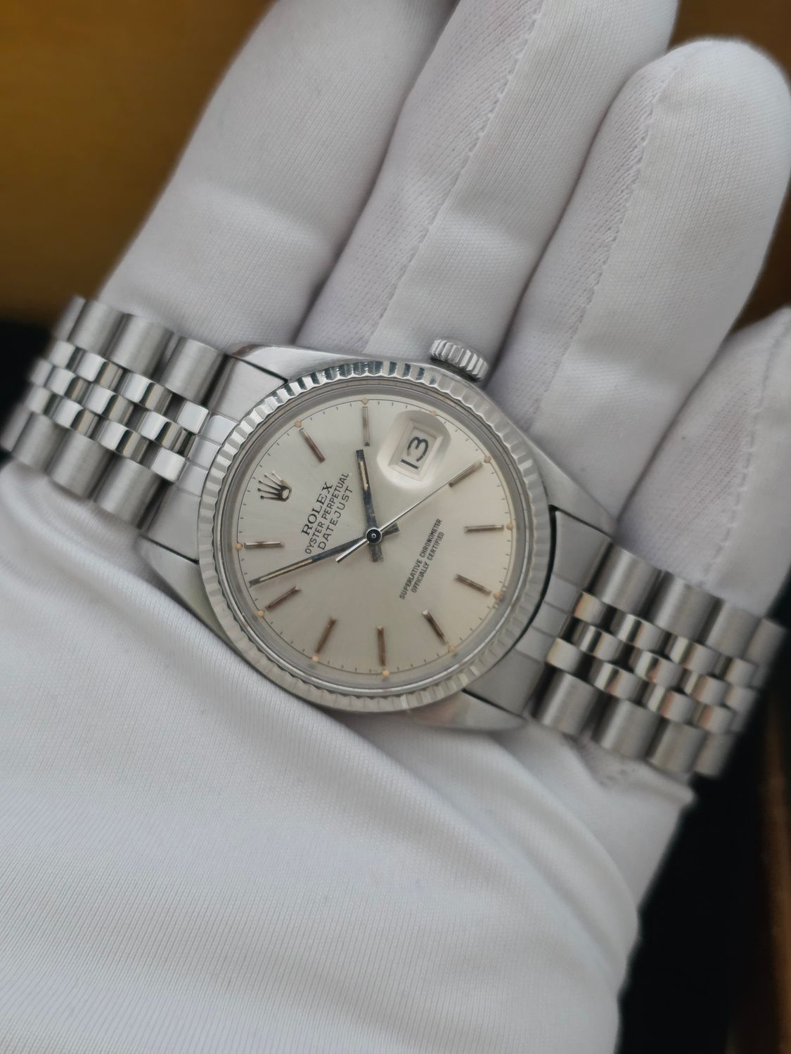 Rolex Datejust 16014 Silver Dial, 36mm 1980 Original Box &amp; Papers