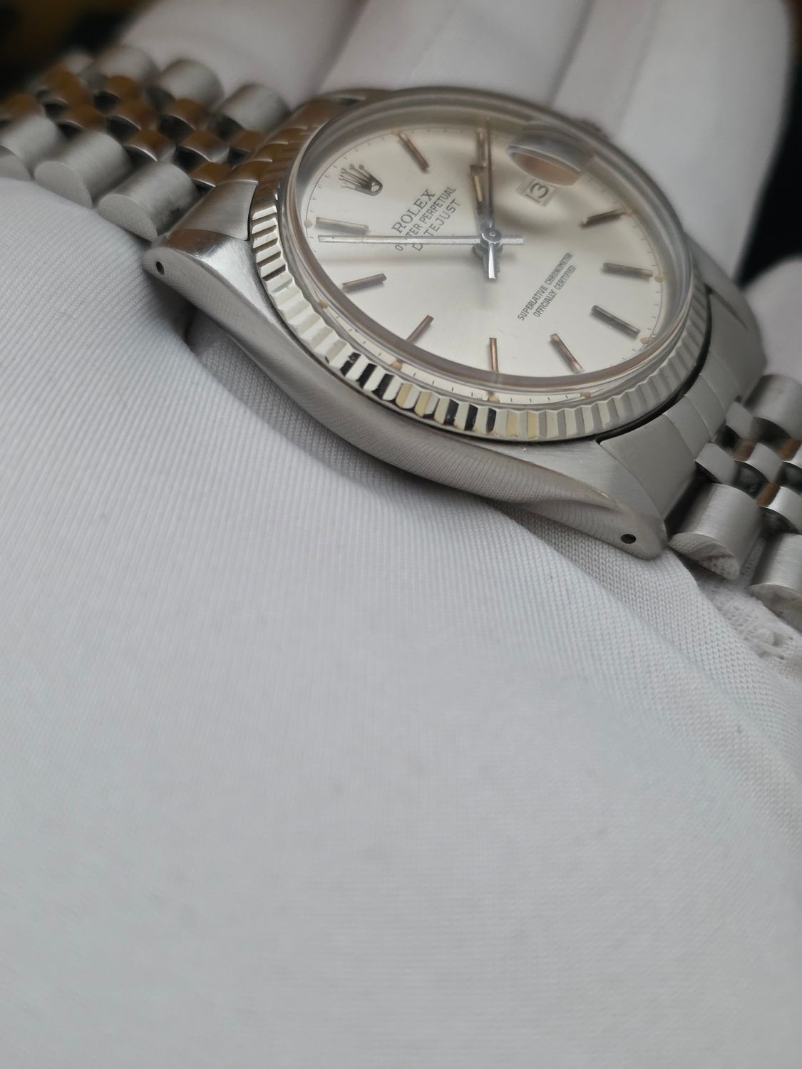Rolex Datejust 16014 Silver Dial, 36mm 1980 Original Box &amp; Papers