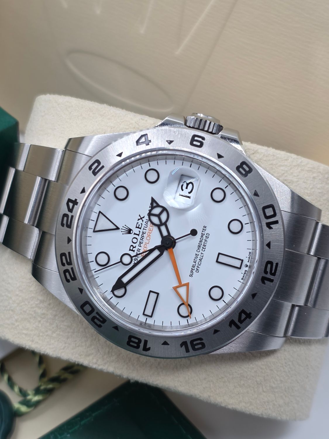 Rolex Explorer II 226570 White Polar Watch Unpolished - 2022 Full Set