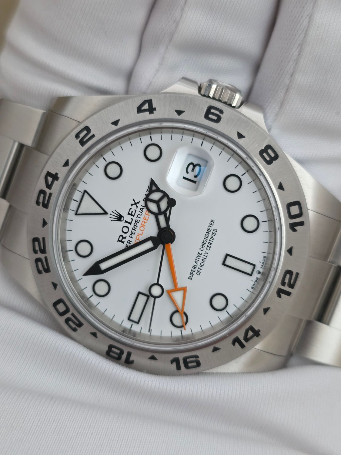 Rolex Explorer II 226570 White Polar Watch Unpolished - 2022 Full Set