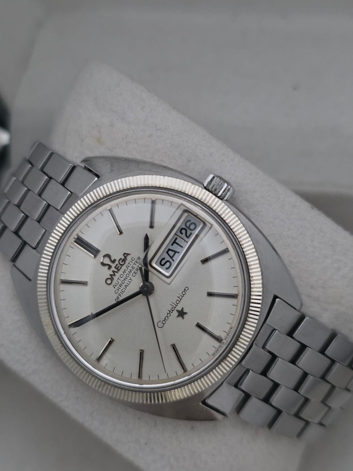 OMEGA Constellation Silver Watch Ref: 168.029 Circa 1966