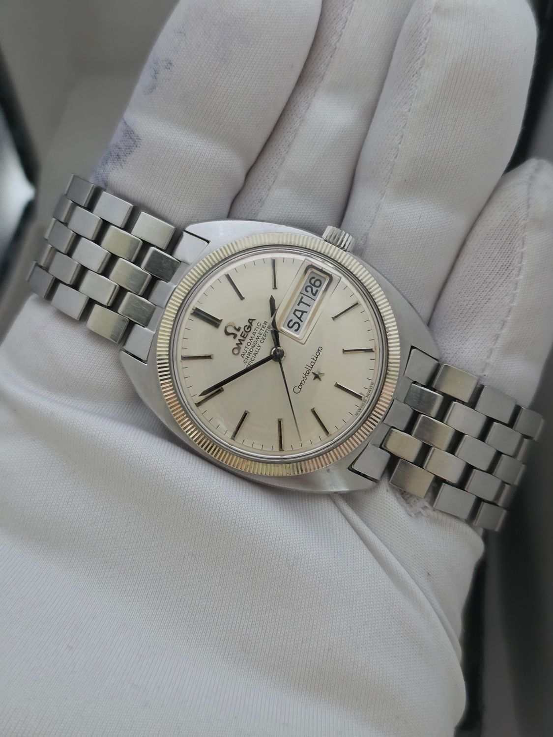 OMEGA Constellation Silver Watch Ref: 168.029 Circa 1966