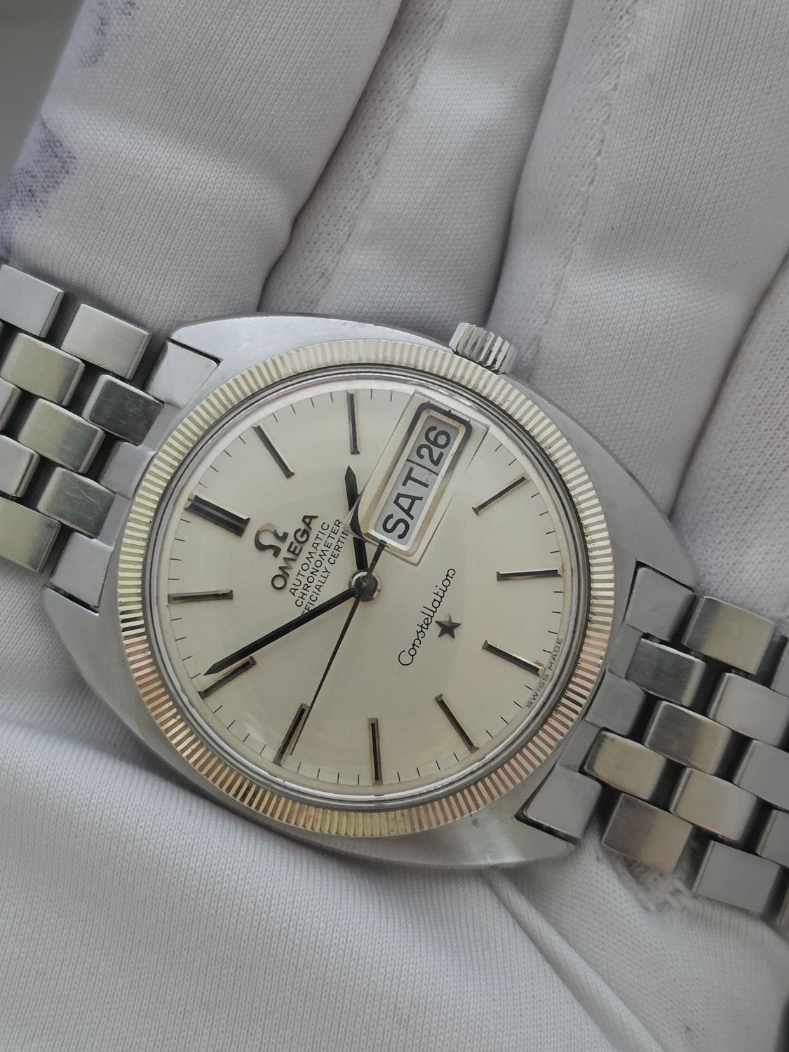OMEGA Constellation Silver Watch Ref: 168.029 Circa 1966