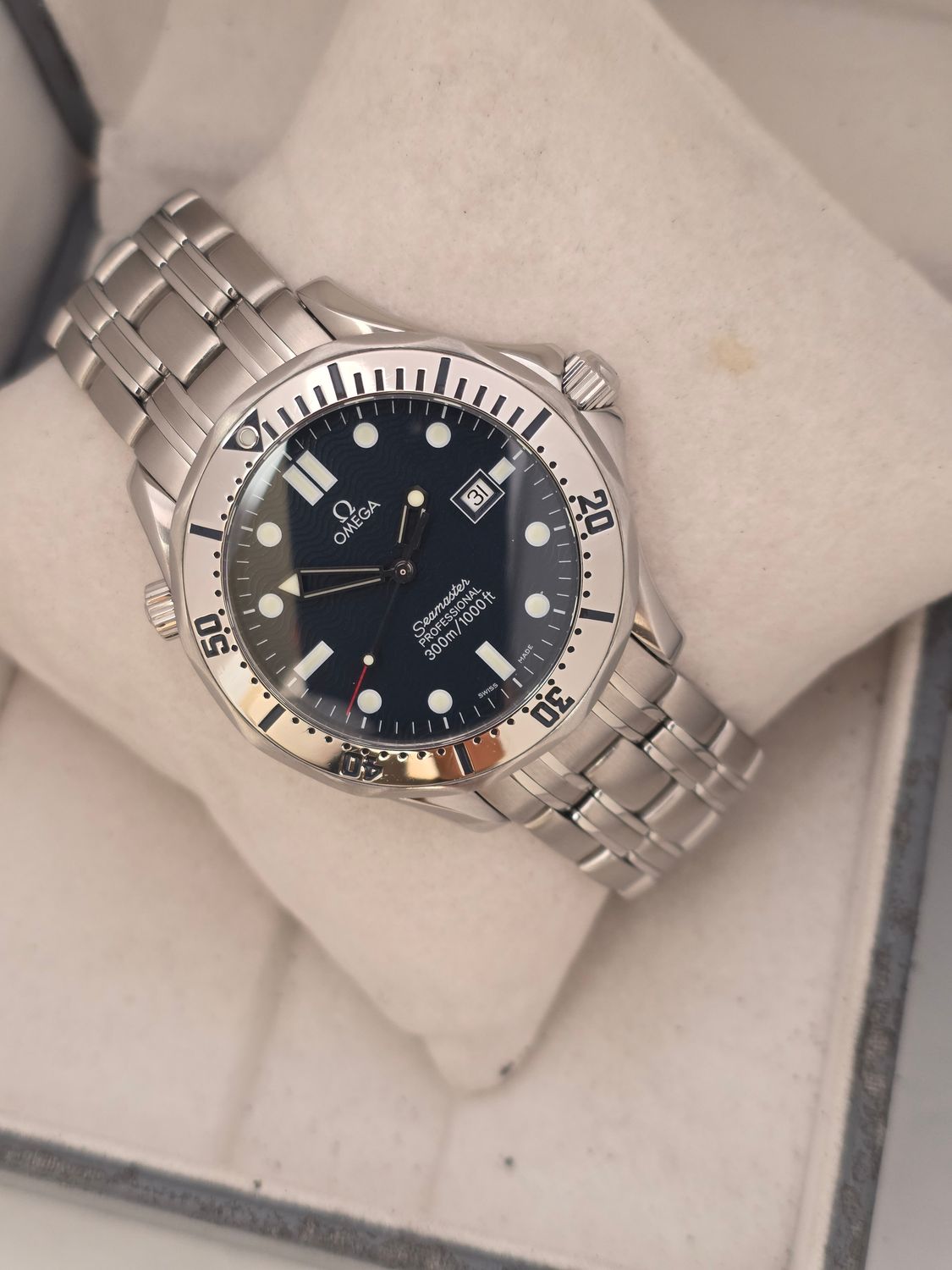 OMEGA Seamaster 300m Blue Watch - 196.1503, Box &amp; Omega Service Papers x2