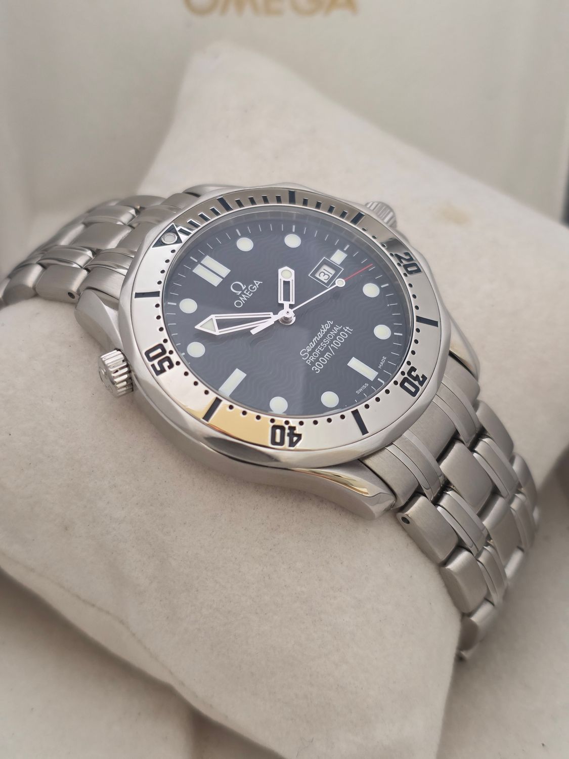 OMEGA Seamaster 300m Blue Watch - 196.1503, Box &amp; Omega Service Papers x2