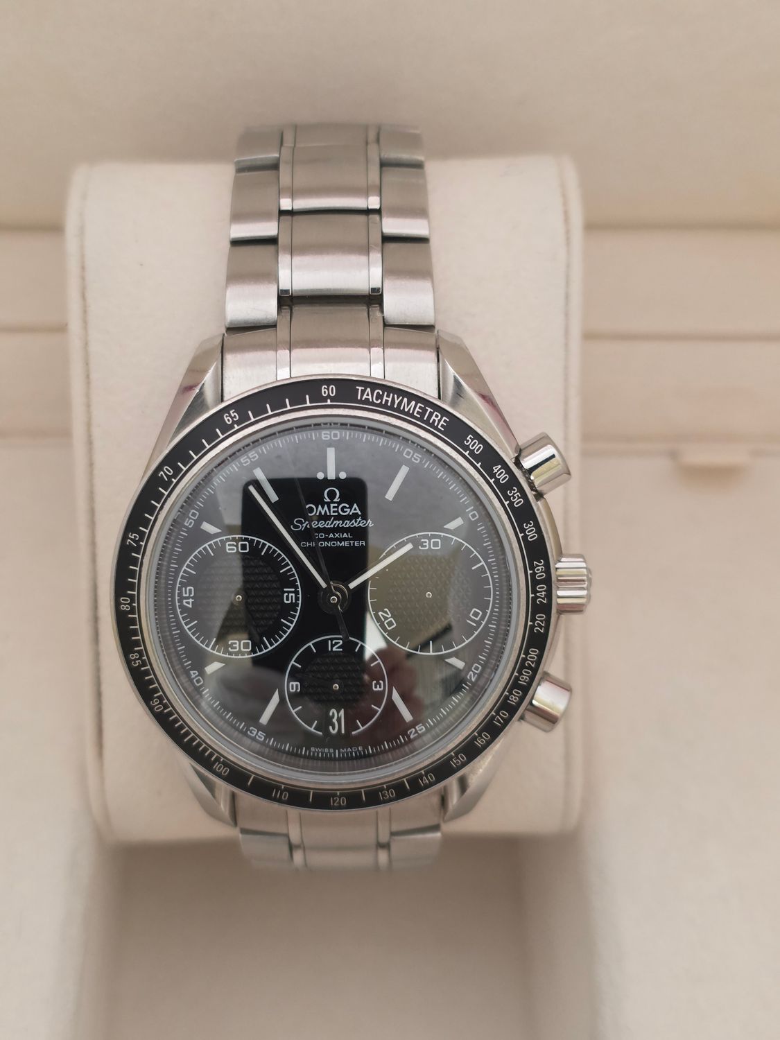 OMEGA Speedmaster Racing Black Watch - 326.30.40.50.01.001, Box &amp; Papers