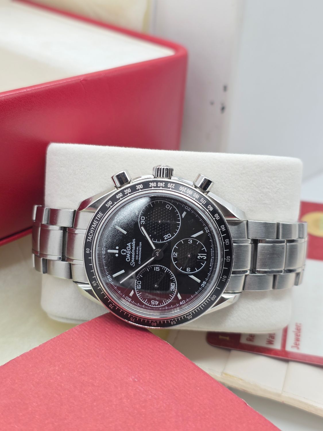 OMEGA Speedmaster Racing Black Watch - 326.30.40.50.01.001, Box &amp; Papers