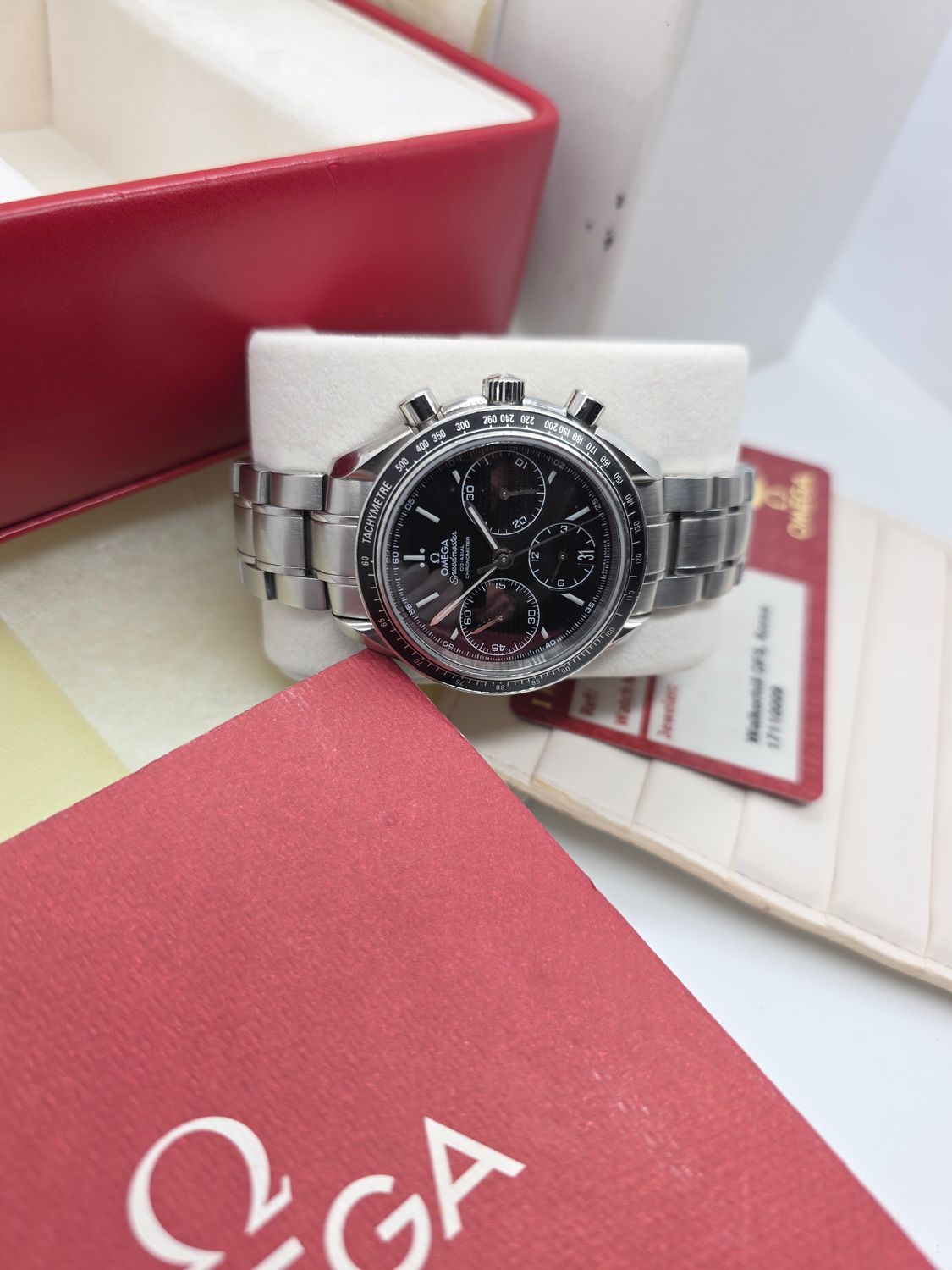OMEGA Speedmaster Racing Black Watch - 326.30.40.50.01.001, Box &amp; Papers