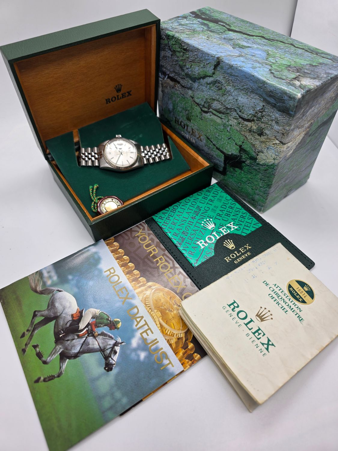 Rolex Datejust 16014 Silver Dial, 36mm 1982 Original Box &amp; Papers