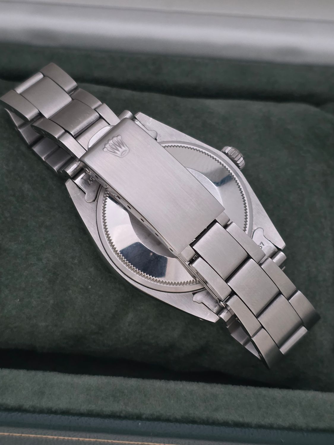 Rolex Oyster Perpetual Date Ref 1500 'Rare Blue Mosaic' Dial, Box &amp; Papers