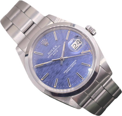 Rolex Oyster Perpetual Date Ref 1500 'Rare Blue Mosaic' Dial, Box &amp; Papers
