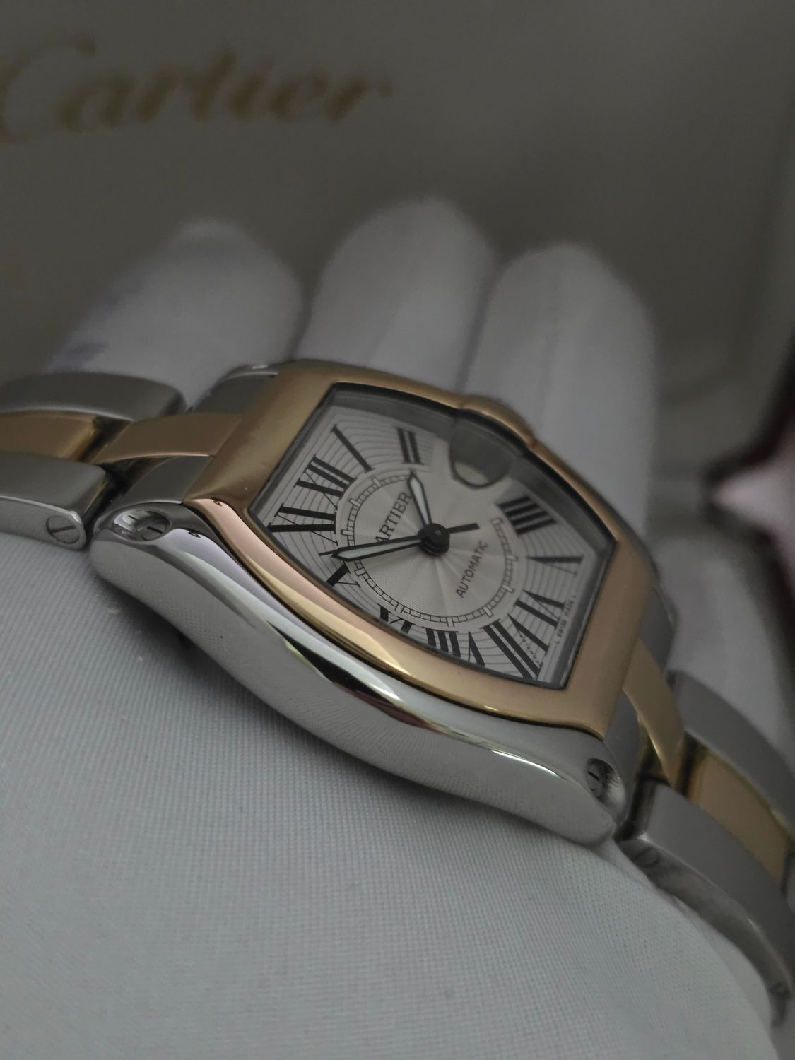 Cartier Roadster 2510 Auto, 37mm 18ct Gold &amp; Stainless Steel, Excellent Condition