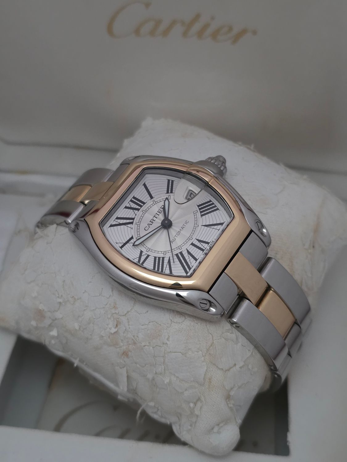 Cartier Roadster 2510 Auto, 37mm 18ct Gold &amp; Stainless Steel, Excellent Condition