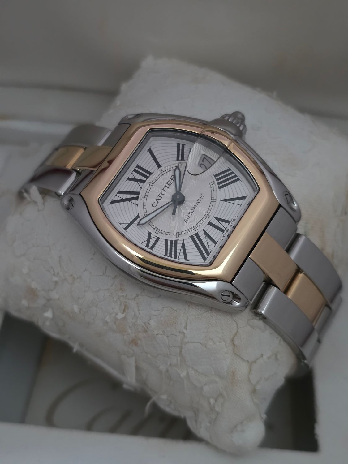 Cartier Roadster 2510 Auto, 37mm 18ct Gold &amp; Stainless Steel, Excellent Condition