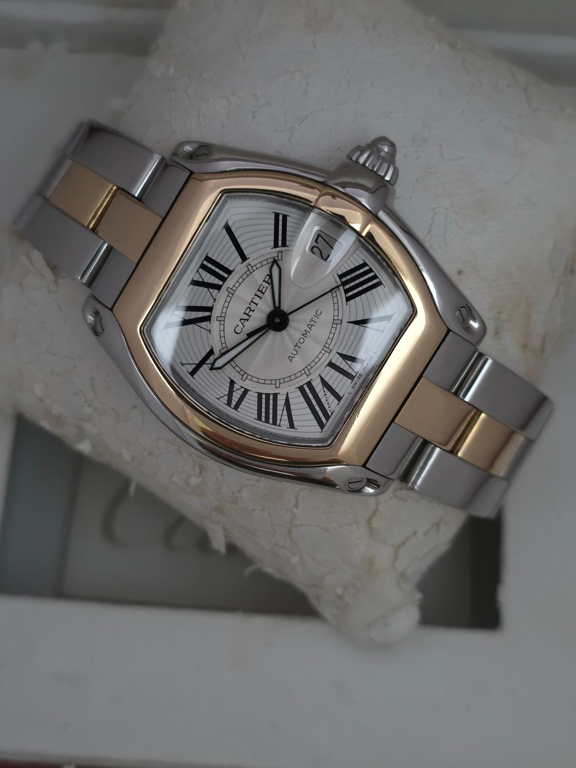 Cartier Roadster 2510 Auto, 37mm 18ct Gold &amp; Stainless Steel, Excellent Condition