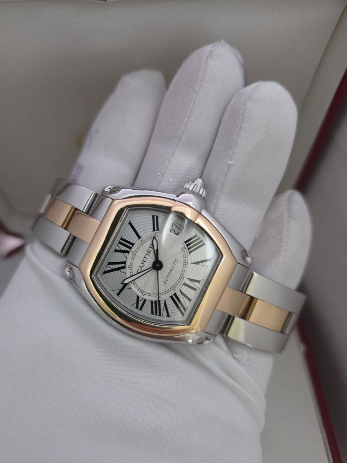 Cartier Roadster 2510 Auto, 37mm 18ct Gold &amp; Stainless Steel, Excellent Condition