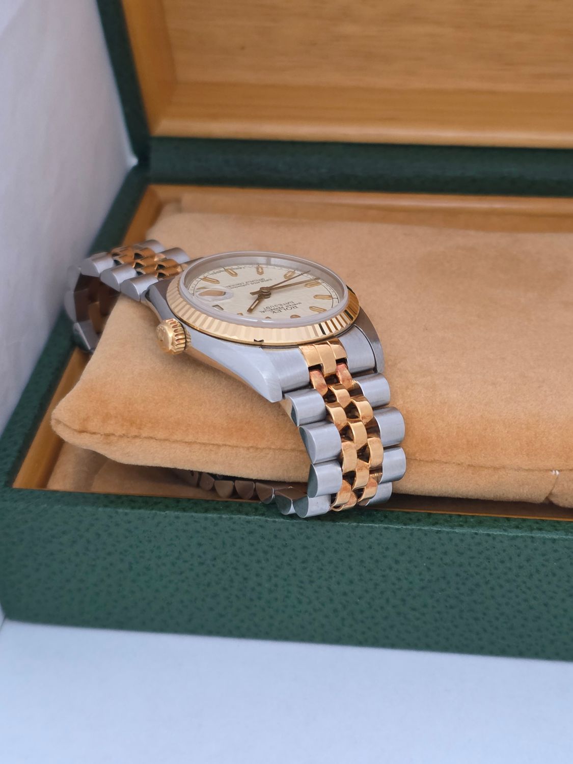 Rolex Datejust 68273 31mm Cream Jubilee Dial, 1996 Full Set