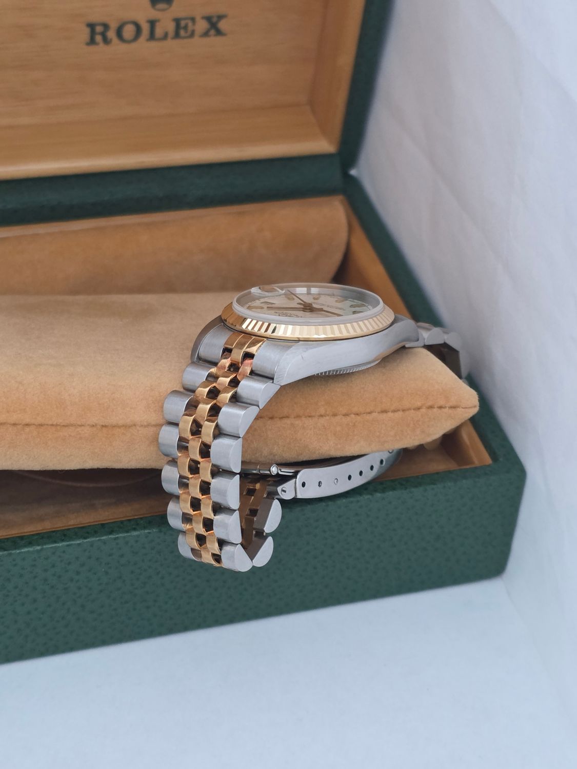 Rolex Datejust 68273 31mm Cream Jubilee Dial, 1996 Full Set