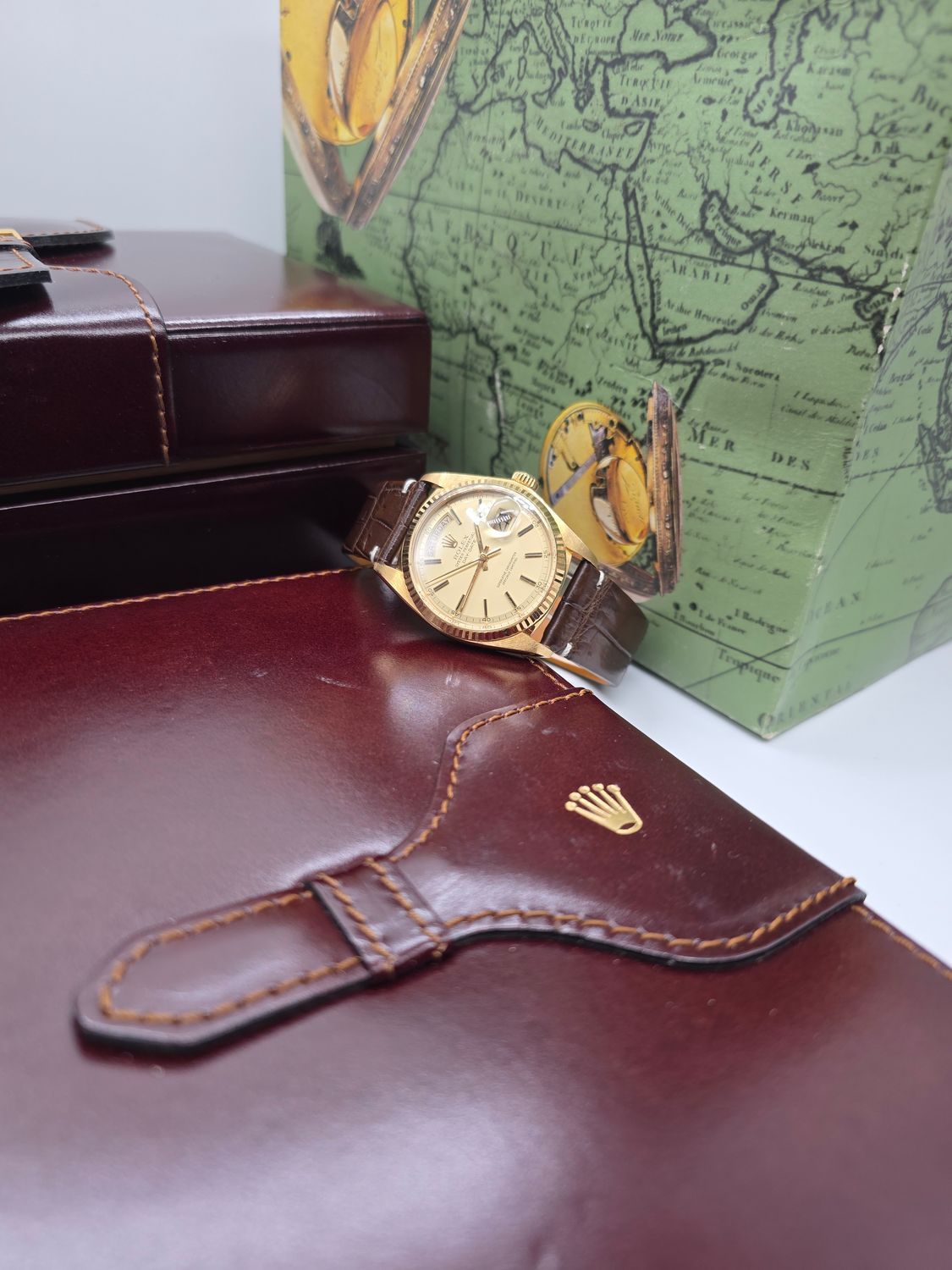 Rolex DayDate 1803 36mm, 18K Gold Original Dial, Circa 1987 Box &amp; Booklets