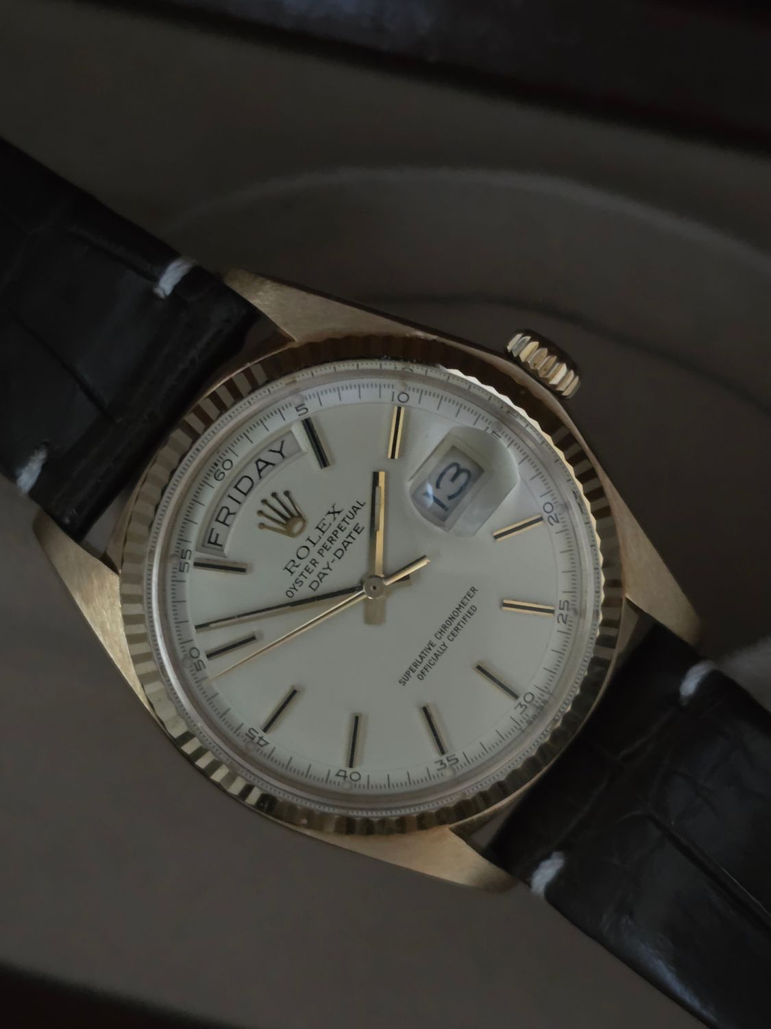 Rolex DayDate 1803 36mm, 18K Gold Original Dial, Circa 1987 Box &amp; Booklets