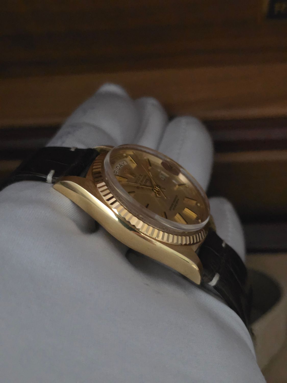 Rolex DayDate 1803 36mm, 18K Gold Original Dial, Circa 1987 Box &amp; Booklets