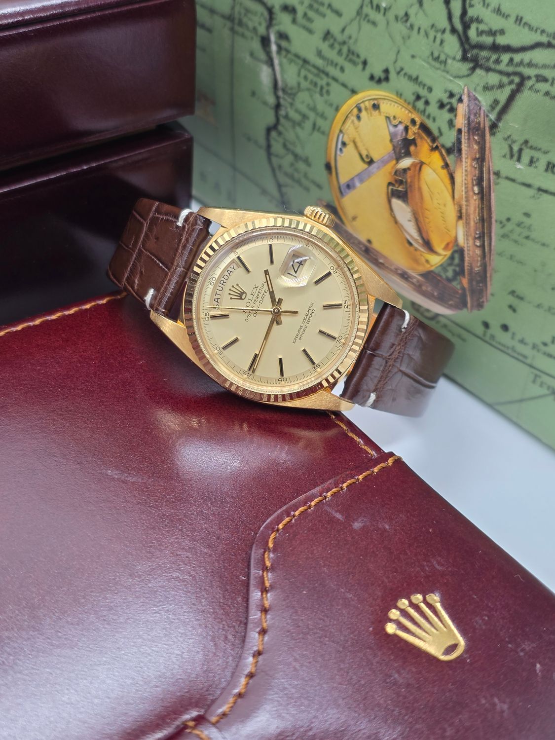 Rolex DayDate 1803 36mm, 18K Gold Original Dial, Circa 1987 Box &amp; Booklets