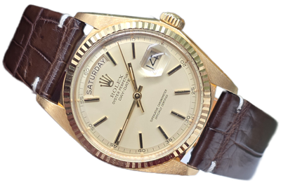 Rolex DayDate 1803 36mm, 18K Gold Original Dial, Circa 1987 Box &amp; Booklets