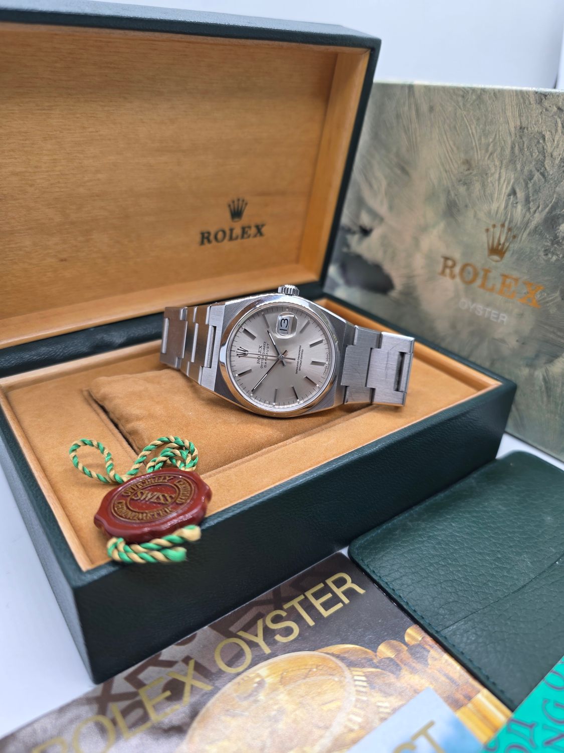 Rolex Oysterquartz Datejust 17000 Steel Watch, Circa 1988 Unpolished