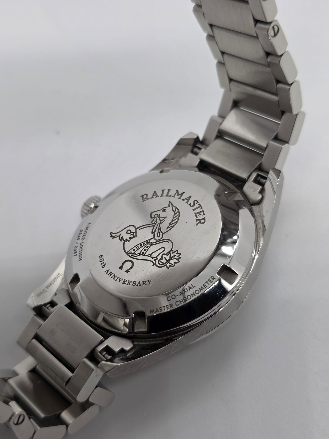 OMEGA Railmaster Trilogy 1957 60th Anniversary Black Watch - 220.10.38.20.01.002