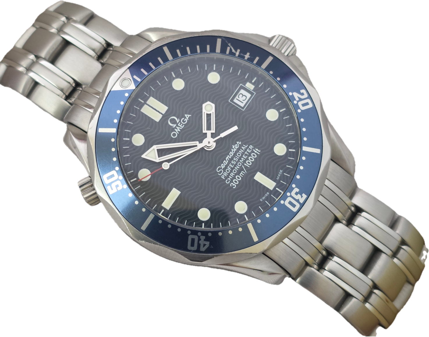 Omega Seamaster Professional 300m Blue Watch, 'Golden Eye' Ref: 2531.80.00, 2006 Box &amp; Papers