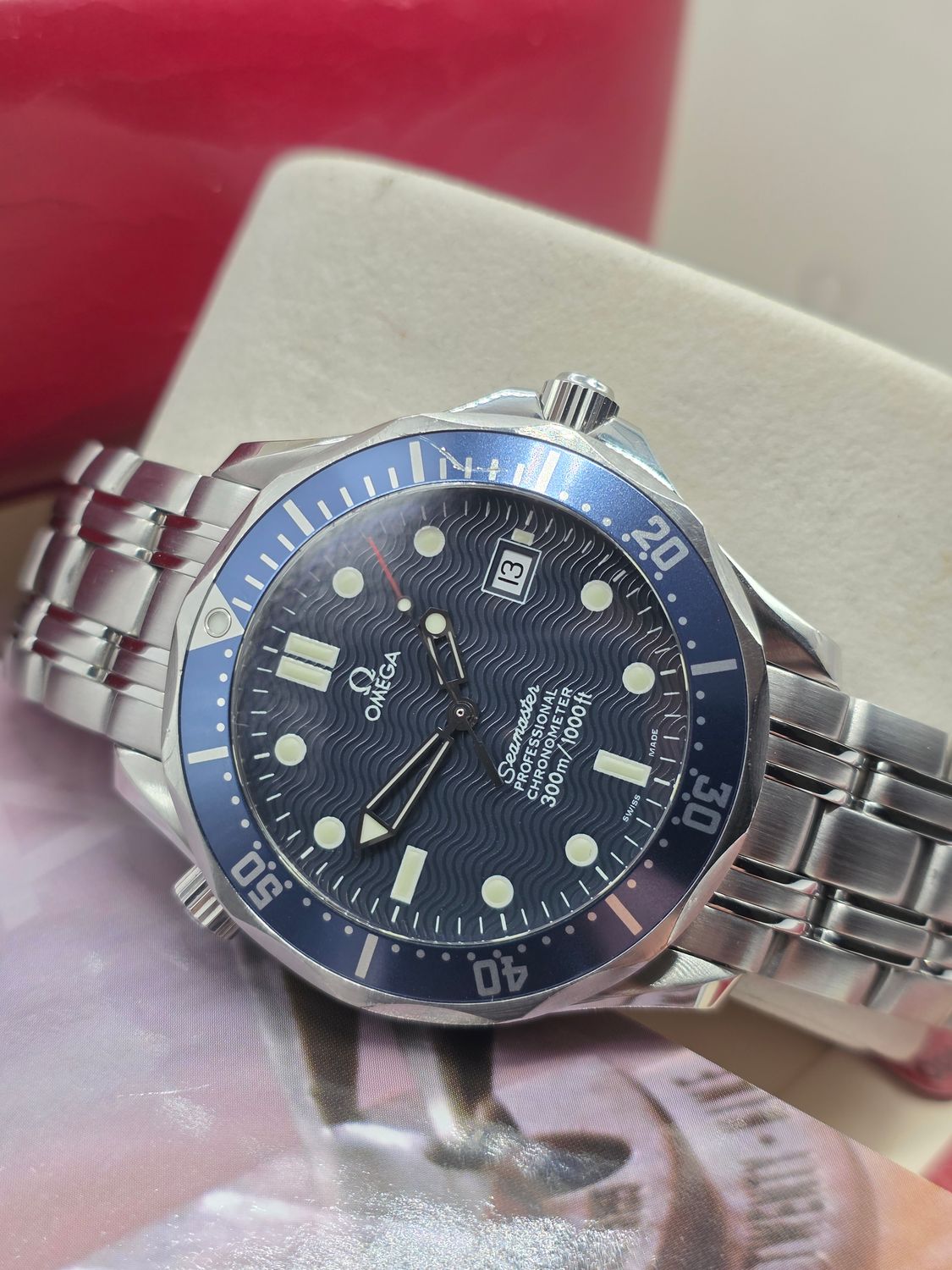 Omega Seamaster Professional 300m Blue Watch, 'Golden Eye' Ref: 2531.80.00, 2006 Box &amp; Papers