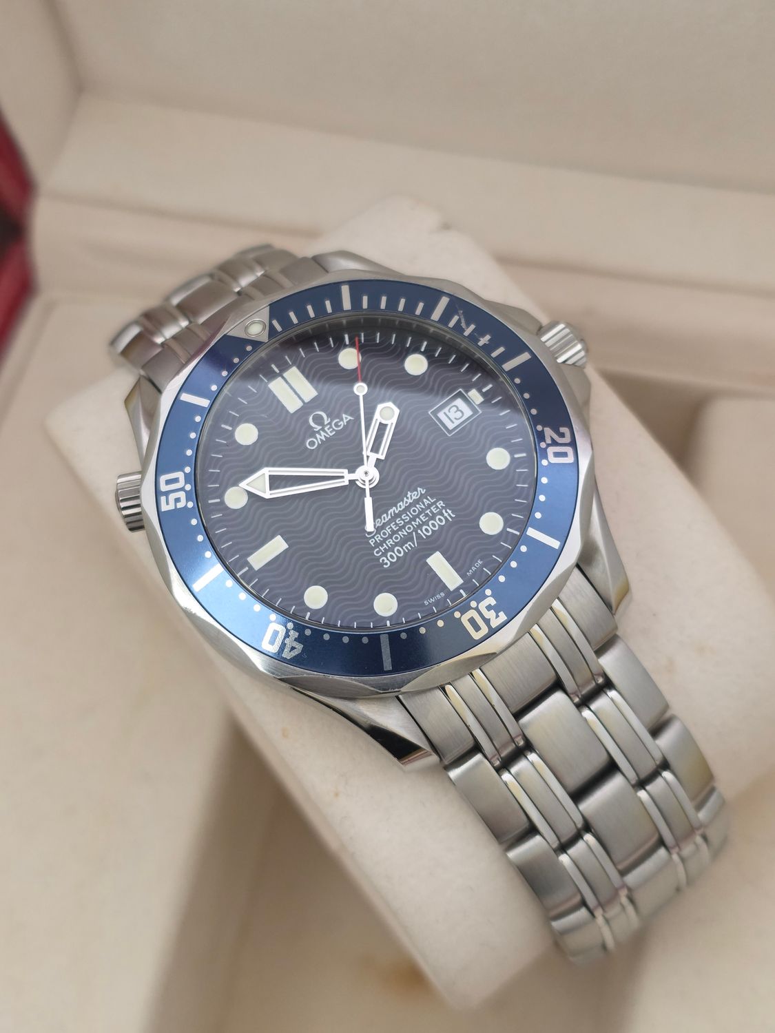 Omega Seamaster Professional 300m Blue Watch, 'Golden Eye' Ref: 2531.80.00, 2006 Box &amp; Papers