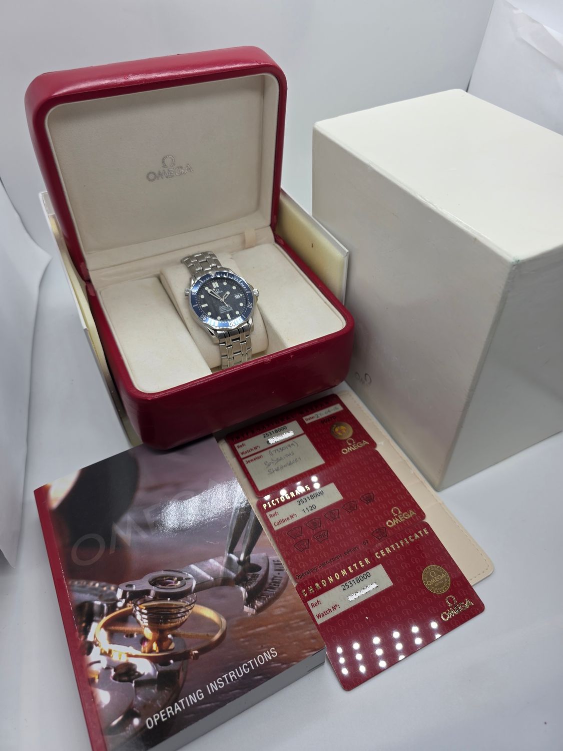 Omega Seamaster Professional 300m Blue Watch, 'Golden Eye' Ref: 2531.80.00, 2006 Box &amp; Papers
