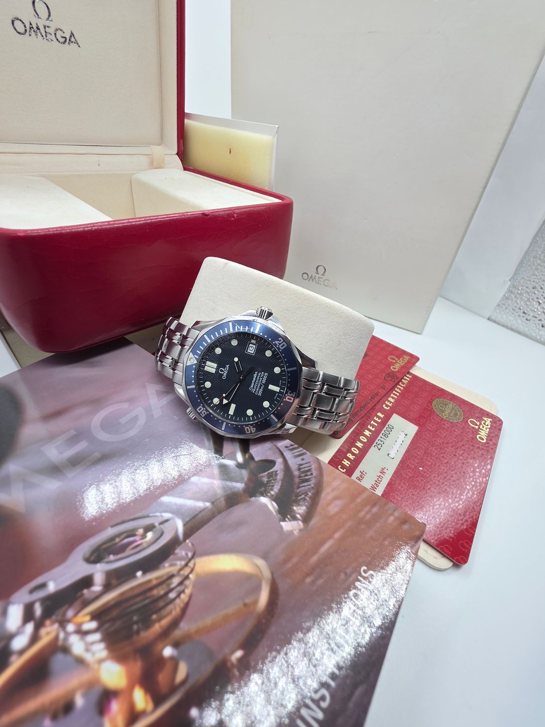 Omega Seamaster Professional 300m Blue Watch, 'Golden Eye' Ref: 2531.80.00, 2006 Box &amp; Papers