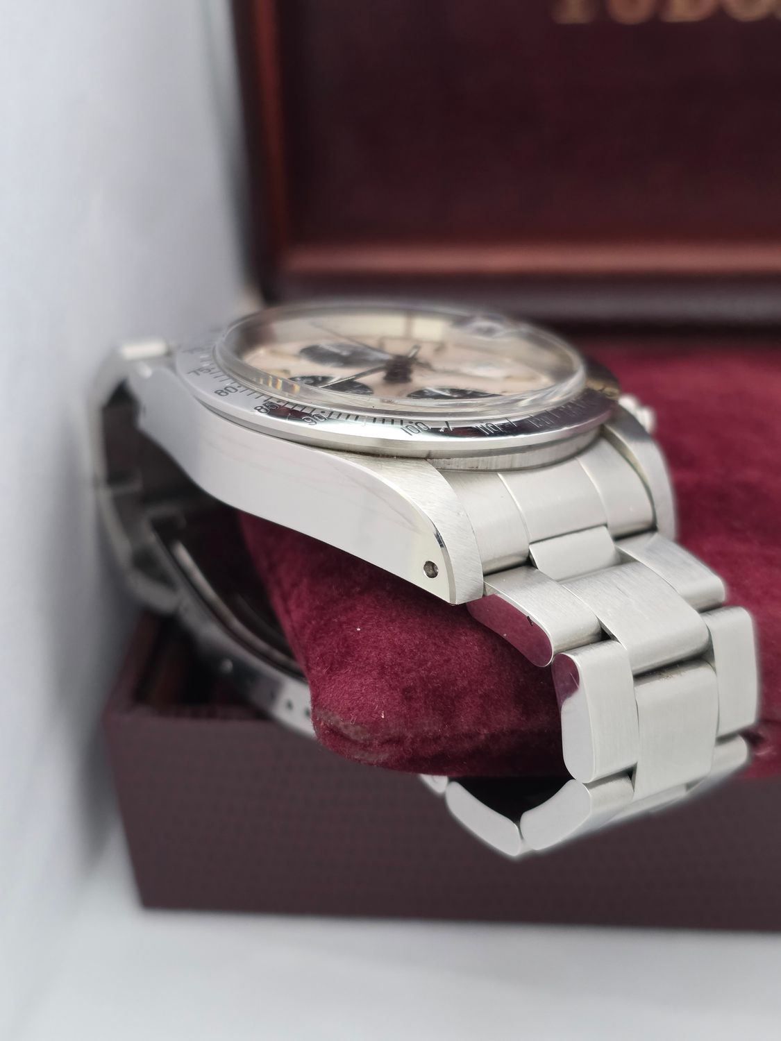 Tudor Oysterdate Chrono 79180 Silver Big Block 40mm, Unpolished Box &amp; Papers