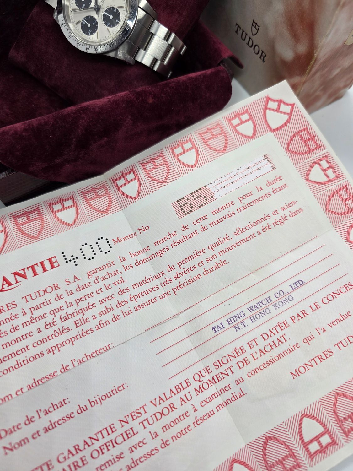 Tudor Oysterdate Chrono 79180 Silver Big Block 40mm, Unpolished Box &amp; Papers