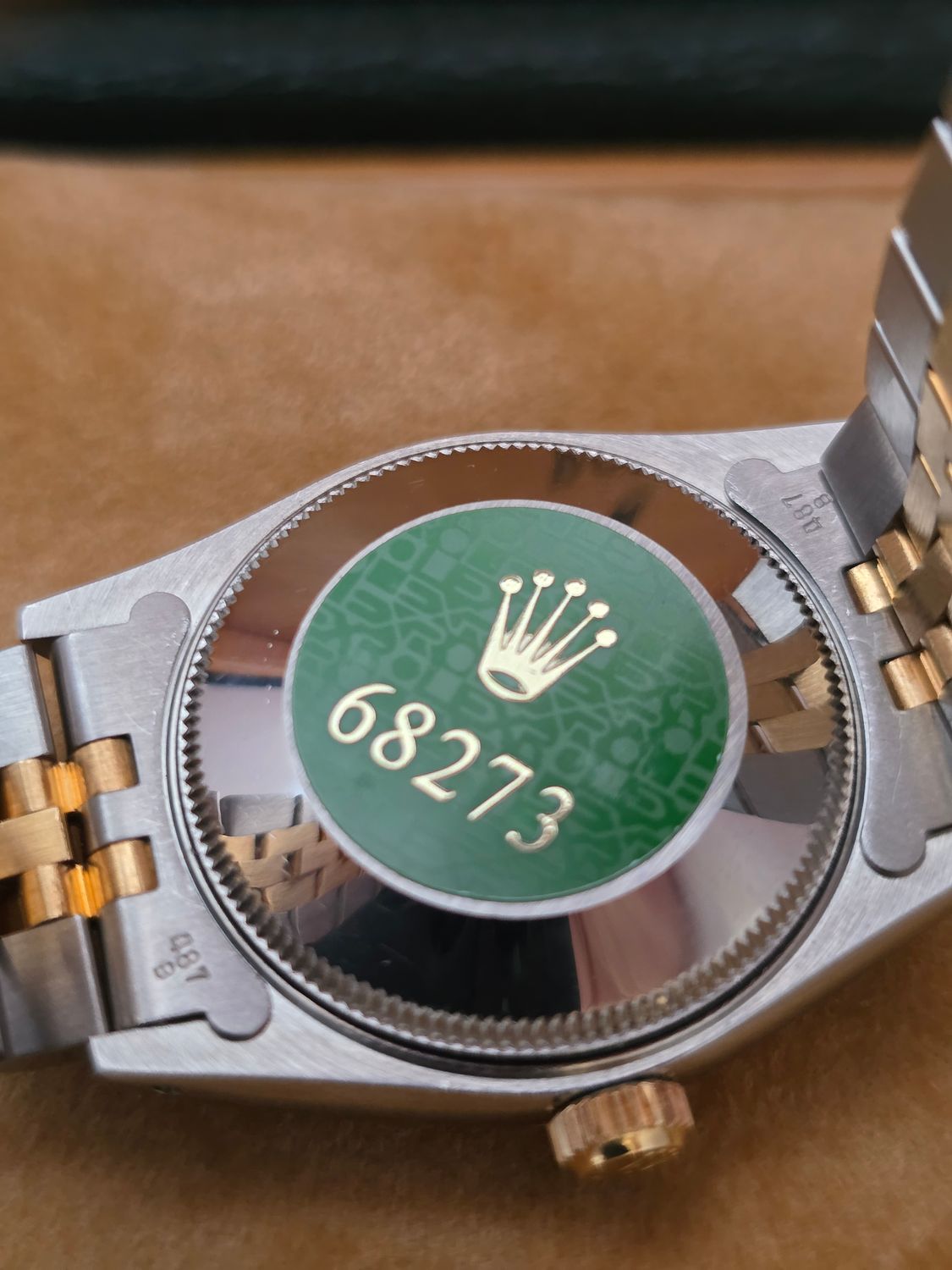 Rolex Datejust 31mm 68273 Champagne Dial NOS Stickered, 1993 Full Set