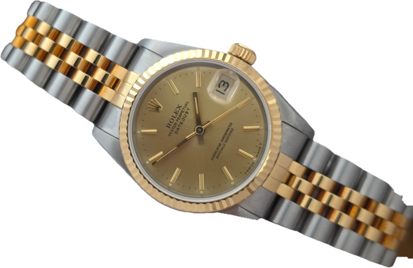 Rolex Datejust 31mm 68273 Champagne Dial NOS Stickered, 1993 Full Set