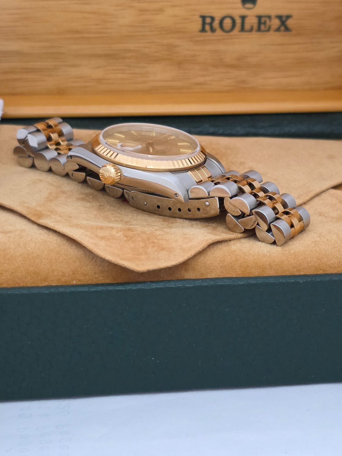 Rolex Datejust 31mm 68273 Champagne Dial NOS Stickered, 1993 Full Set