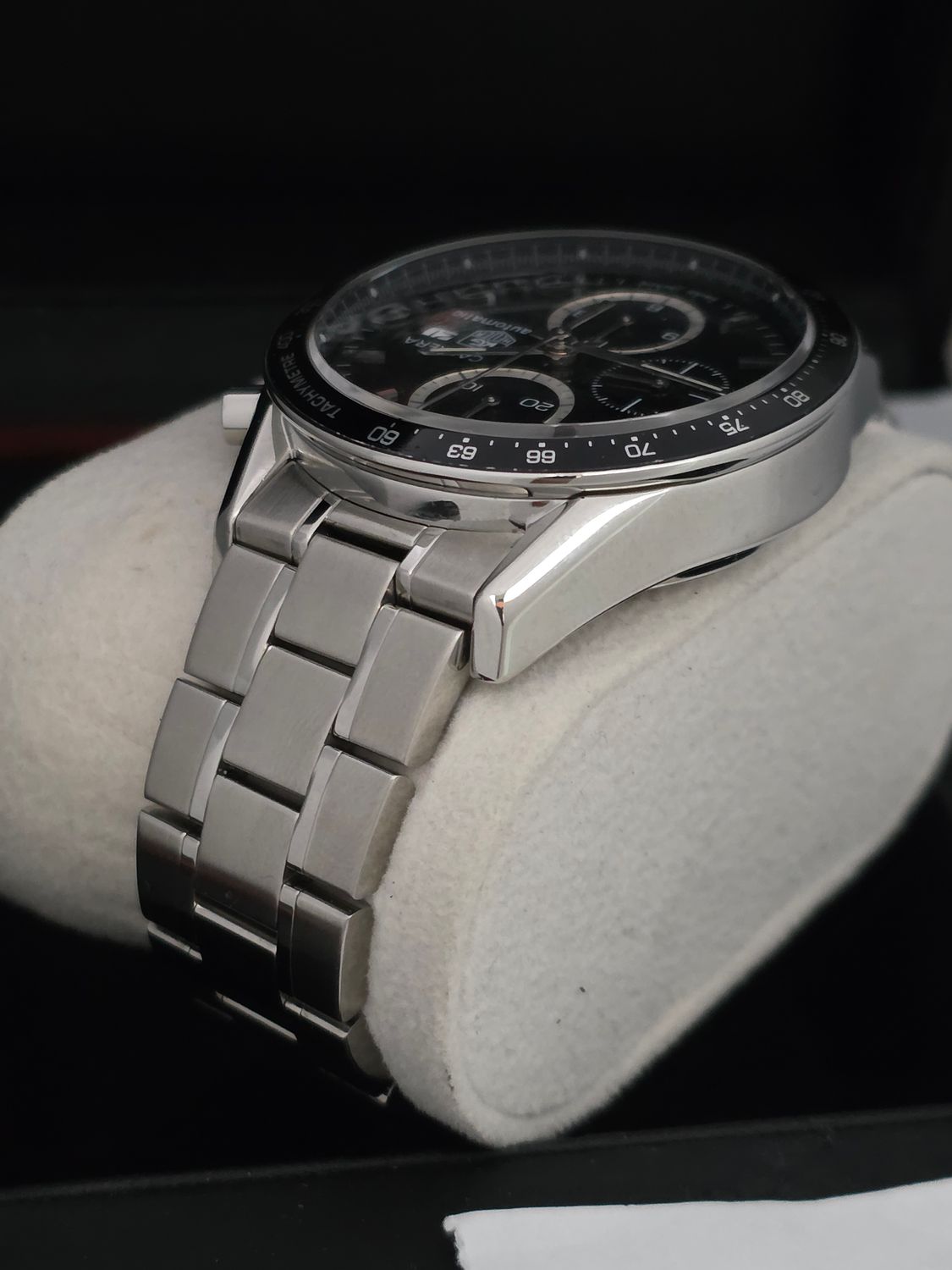 TAG Heuer Carrera CV2010 Chronograph, Black Watch - 2011 Box &amp; Papers